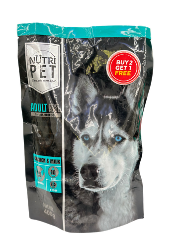 Nutri Pet Chicken & Milk Adult Dog (BUY 2 GET 1 FREE) petbay.lk