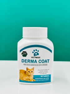 Vetmax Derma Coat Cat 50 tablets petbay.lk