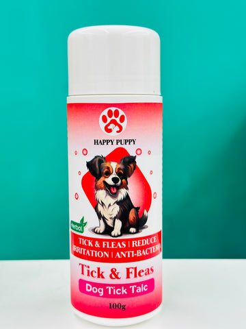 Happy Puppy Tick & Fleas - Dog Tick Talc petbay.lk