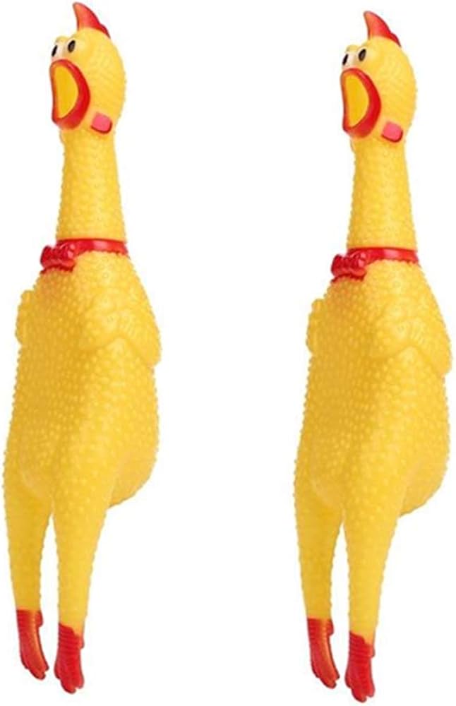 Rubber Screaming Chicken Toy petbay.lk