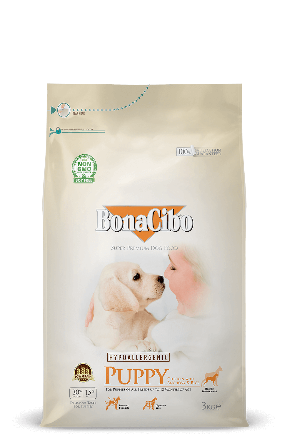 BonaCibo Premium Puppy Food 2kg (Chicken) petbay.lk