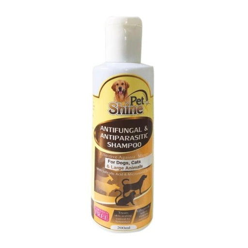 Pet Shine Antifunal & Antiparsitic Shampoo 200ml petbay.lk