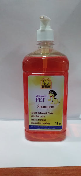 Wet Dog Medicated Shampoo 200ml petbay.lk