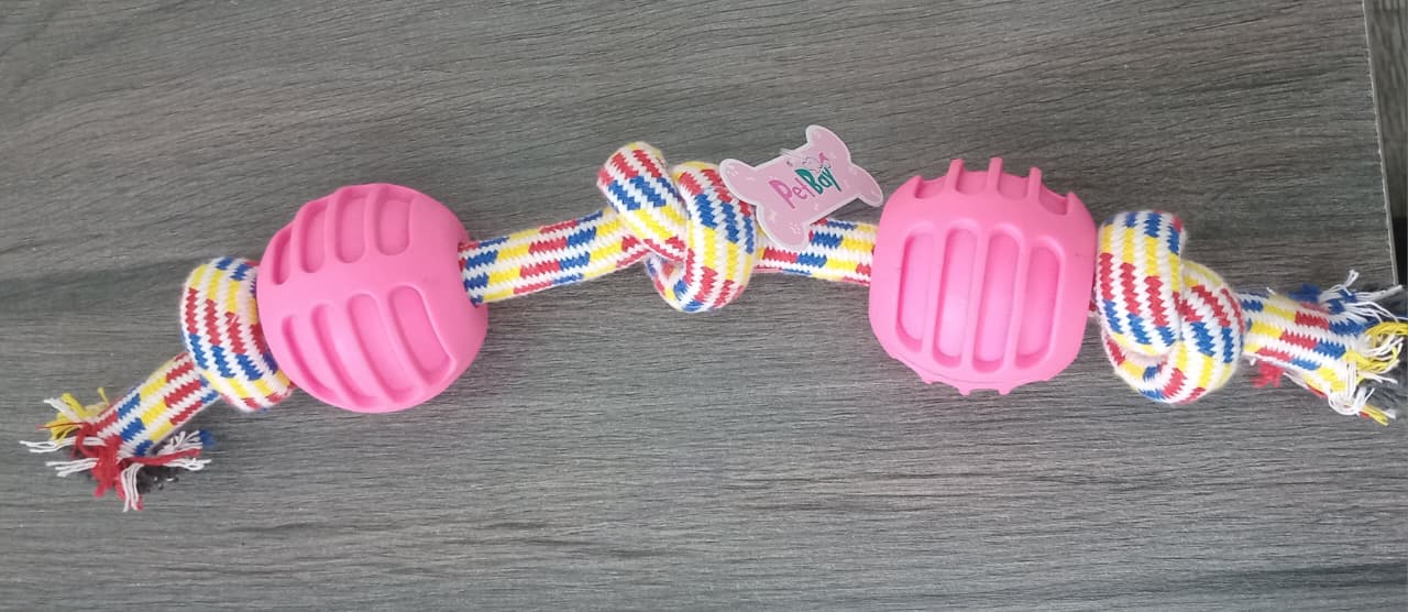 Rope Toy + 2 Rubber Toy petbay.lk