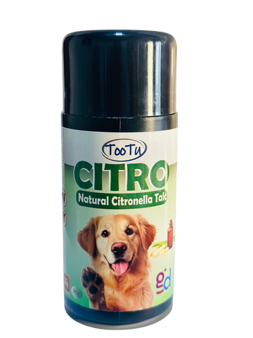 Tootu Citro Natural Citronella Talc 90g petbay.lk