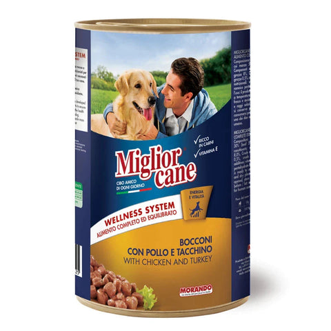 Miglior Cane Dog  Chunks with Chicken & Turkey 405g petbay.lk