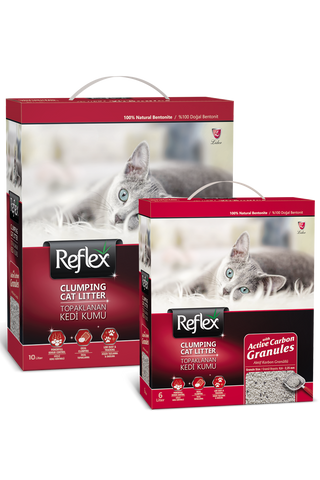 Reflex Cat Litter Active Carbon Granules 10L petbay.lk
