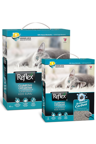Reflex Cat Litter Active Carbon  Grey 10L petbay.lk