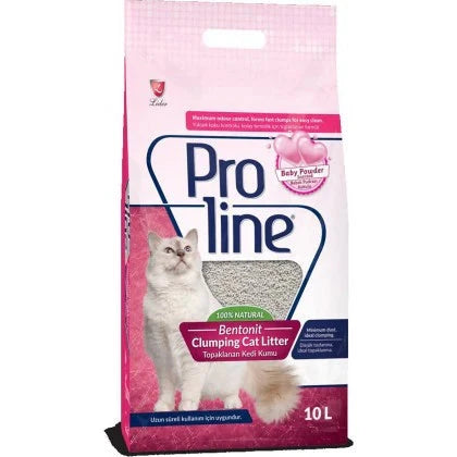 Proline Cat Litter Baby Powder 10L petbay.lk
