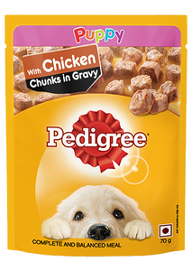 Pedigree Puppy with Chicken Chunks in Gravy petbay.lk