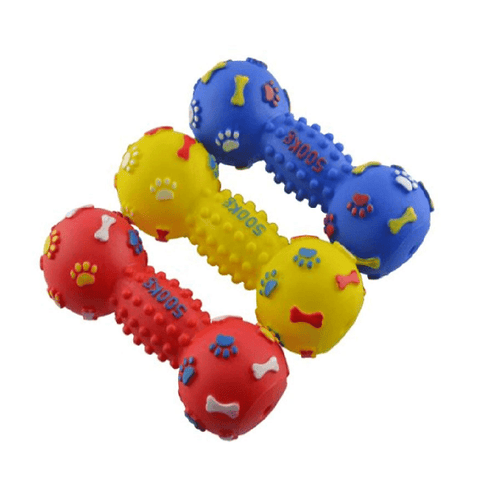 Dumbell Squeaky Toy petbay.lk
