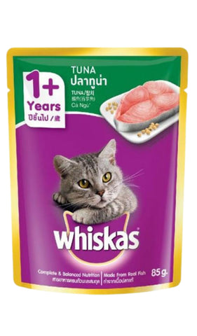 Whiskas Adult Cat Tuna Wet Food Pouch 80g petbay.lk