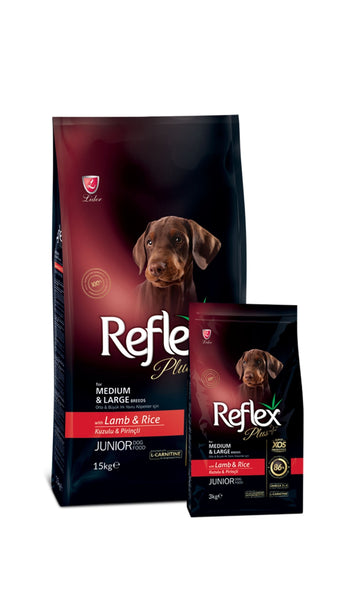 Reflex Plus Junior Dog Lamb & Rice petbay.lk