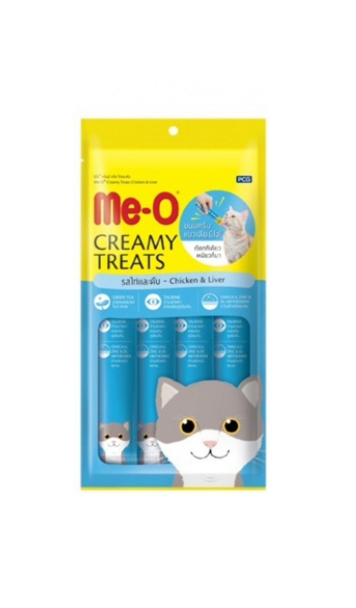 Me-O Creamy Treats Chicken & Liver 60g petbay.lk