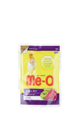 Me-O Adult Cat Tuna  Wet Food Pouch 80g petbay.lk