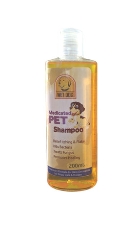 Wet Dog Medicated Shampoo 200ml petbay.lk