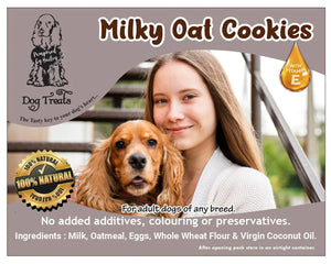 Milky Oat Dog Treats with Vitamin-E 150g petbay.lk
