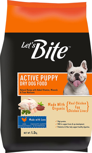 Let's Bite Active Puppy Chicken & Egg petbay.lk
